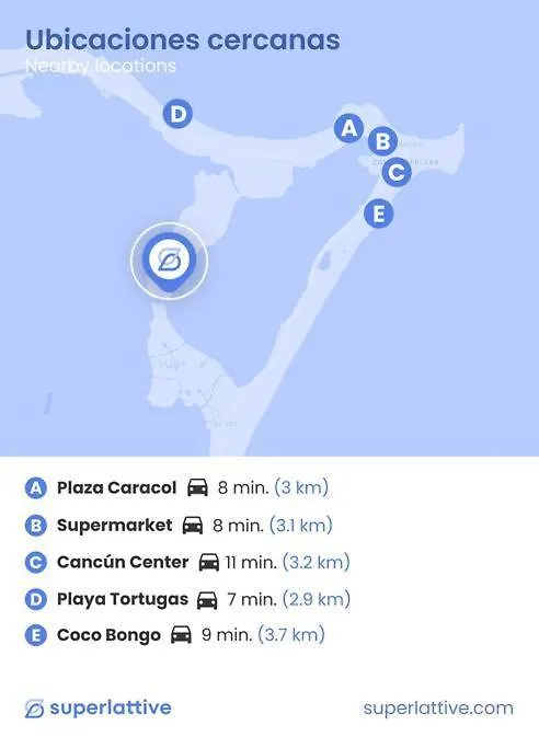 Amplio 3B En Zona Hotelera Con Increible Vista A La Laguna Cancún Appartement