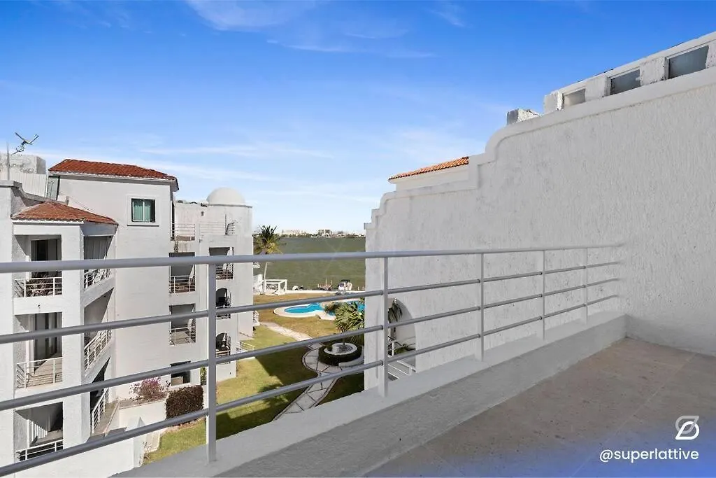 קנקון Amplio 3B En Zona Hotelera Con Increible Vista A La Laguna מקסיקו